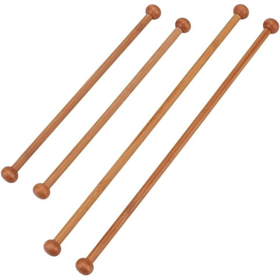 4pcs Wooden Flag Banner Pole 9/12 Inch Rod Wall Hanging Bar Banner Hanger Pole Banner Hanger Garden Flag Hangers for Tapestries Blankets Curtains and Wall Decoration Brown