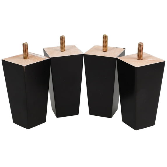 4pcs Wooden Furniture Legs Sofa Legs Couch Leg Replacement Legs Coffee Table Dresser Feet For Coffee Table Dresser Desk Cabinet Bench Repair