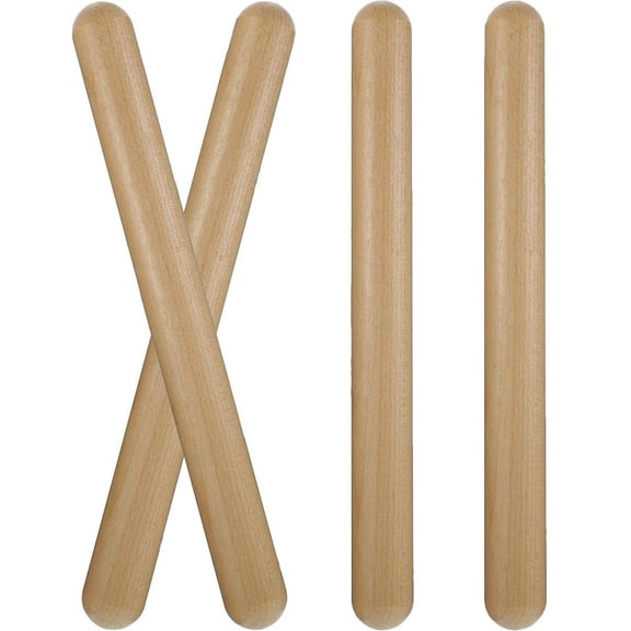 4pcs Wooden Musical Sticks Classical Rhythm Sticks Percussion Instrument Wood Claves