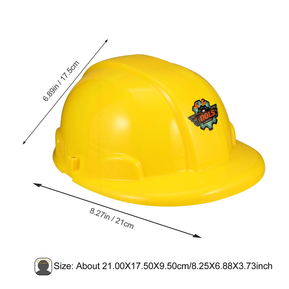 4pcs Yellow Construction Hats Toy Kids Construction Hats Party