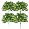 thumbnail image 1 of 4pcs artificial green leafy plants Fake tropical large palm leaf plants outdoor UV resistant plastic plants-Style:Style3;, 1 of 5