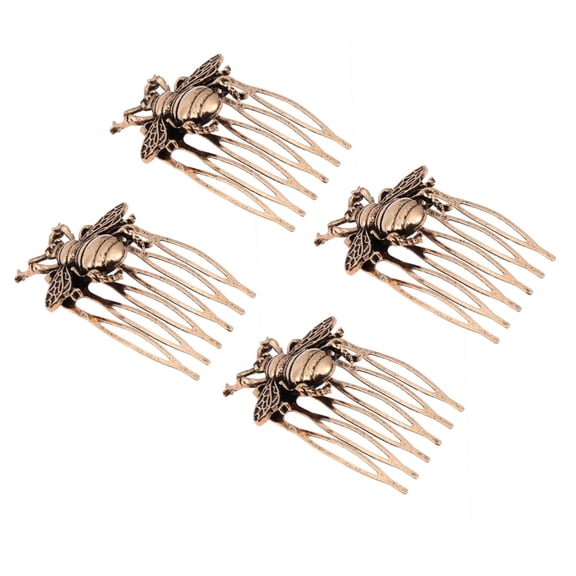 4pcs bride headpiece headgear wedding veil combs bridal hair comb bun hair clip hairpin french hair clip antique hair comb clip wedding headpiece for bride steel wire