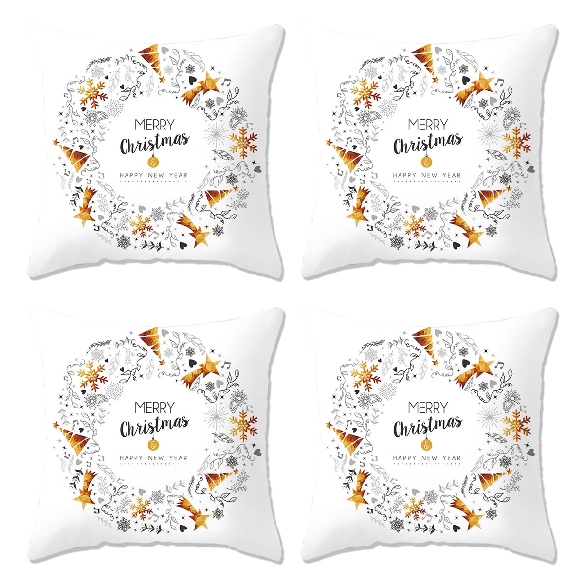 4pcs christmas sofa hug christmas sofa pillow set home cushion covers