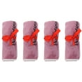 thumbnail image 1 of 4pcs coral velvet high-density warp knitted soft and absorbent colored towel for adult face washing and household use,Tea red, 1 of 5
