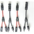 thumbnail image 1 of 4pcs mc4 y connectors, 30amp Solar Connectors Photovoltaic Panel Adaptor Y Branch Plug 1 To 2 Parallel Connection Of Battery Plate Assembly RV PV Group Line solar panel connectors for Solar Panel, 1 of 6