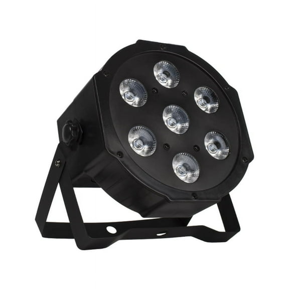 4-Unit 7x18w LED RGBWUV Par Can Flat Stage Light DMX DJ Disco Party Wedding