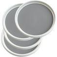 thumbnail image 1 of 4pcs/pack Inner 9-inch Lazy Susan Kitchen Pantry Spice Rack Fridge Holder White Grey Non Skid Turntable Cans Cabinet Under Sink Organizer, 1 of 6