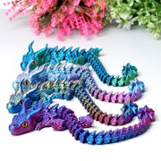 4pcs/set 3D Printed Triceratops ,Flexible Joint Animal lacertid Figurines,Realistic Eyes, Home Office Decor,Fidget Toy for Adults Teens Boy Festival Gifts