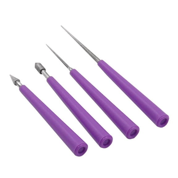 4pcs/set Diamond Pearl Glass Bead Reamer Burr Beading Hole Enlarger Tool Set DIY Wood Rasp Lapidary Ceramic Tool