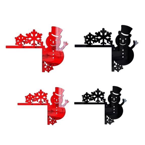 4pcs/set Funny Switch Stickers for Kids Room Bedroom Home Decoration Acrylic 3D