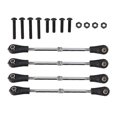 thumbnail image 1 of 4pcs/set RC Adjustable Steering Rod for HSP 1:10 RC Car Truck 83mm-92mm, 1 of 6
