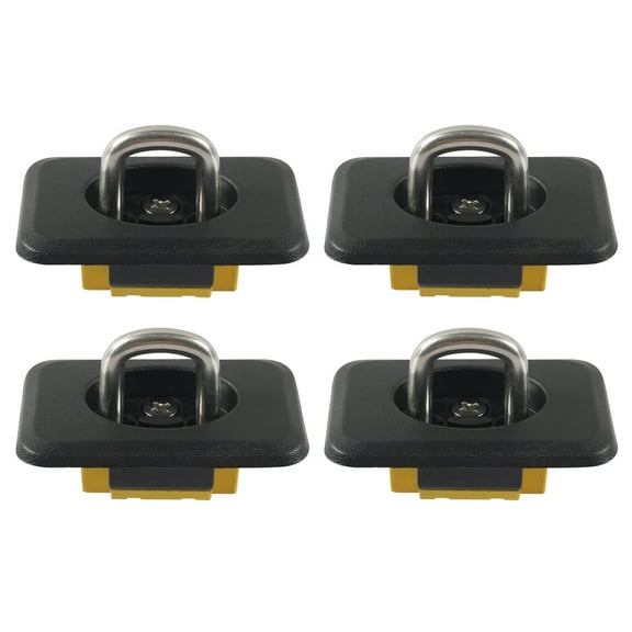 4pcs/set Retractable Rings Tie Down Anchors Heavy Duty Retractable Anchors Points set for Truck Bed Cargo Management