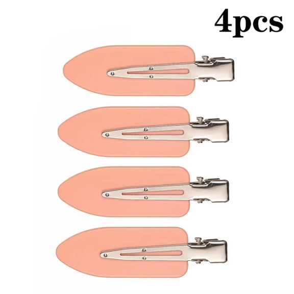 4pcs/set Seamless No Bend Barrettes No Mark Hairpin Curl Clip Makeup No Crease Hair Clip