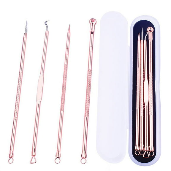 4pcs/set Stainless Steel Blackhead Acne Removal Needle Kit Facial Care Skin Protection for Women and Men