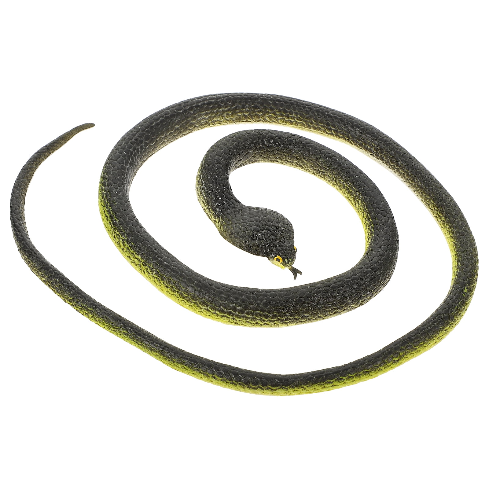 4pcs snakes rubber snake props scary snake for props snake scare birds