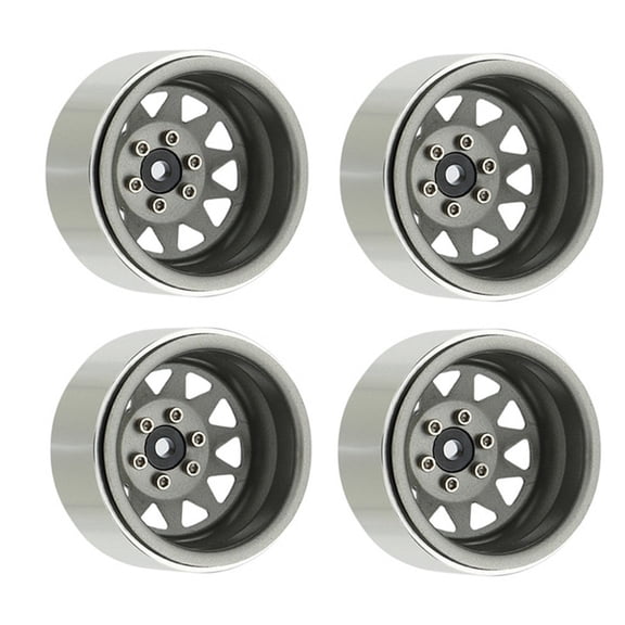 4pieces/Set Metal Crawler Wheel Rims Crawler Wheel Rims for Remote Car Modified Remote Control Crawler Upgrade Supplies