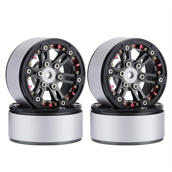 4pieces/set Aluminium Crawler Wheel Rims Crawler Wheel Hub for 1/10 Remote Car Modified Rc Car Upgrade Accessories