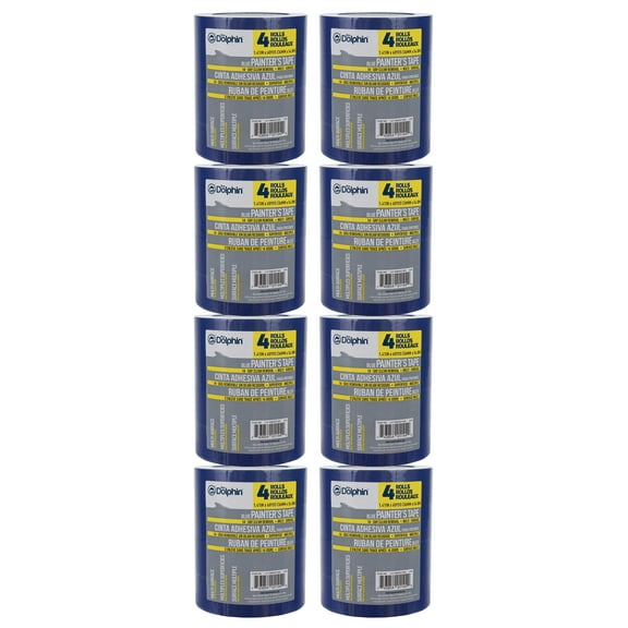 4pk 1.41 in. X 60 YARDS (36MM X 54.8M) Painters Blue Tape, 8 count