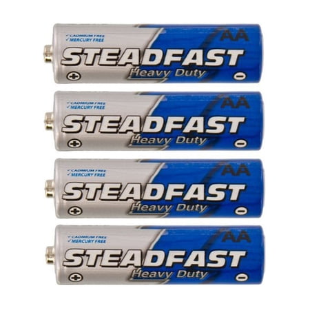 4pk Heavy Duty AA Steadfast Batteries