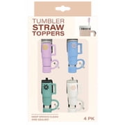 4pk Tumbler Straw Toppers