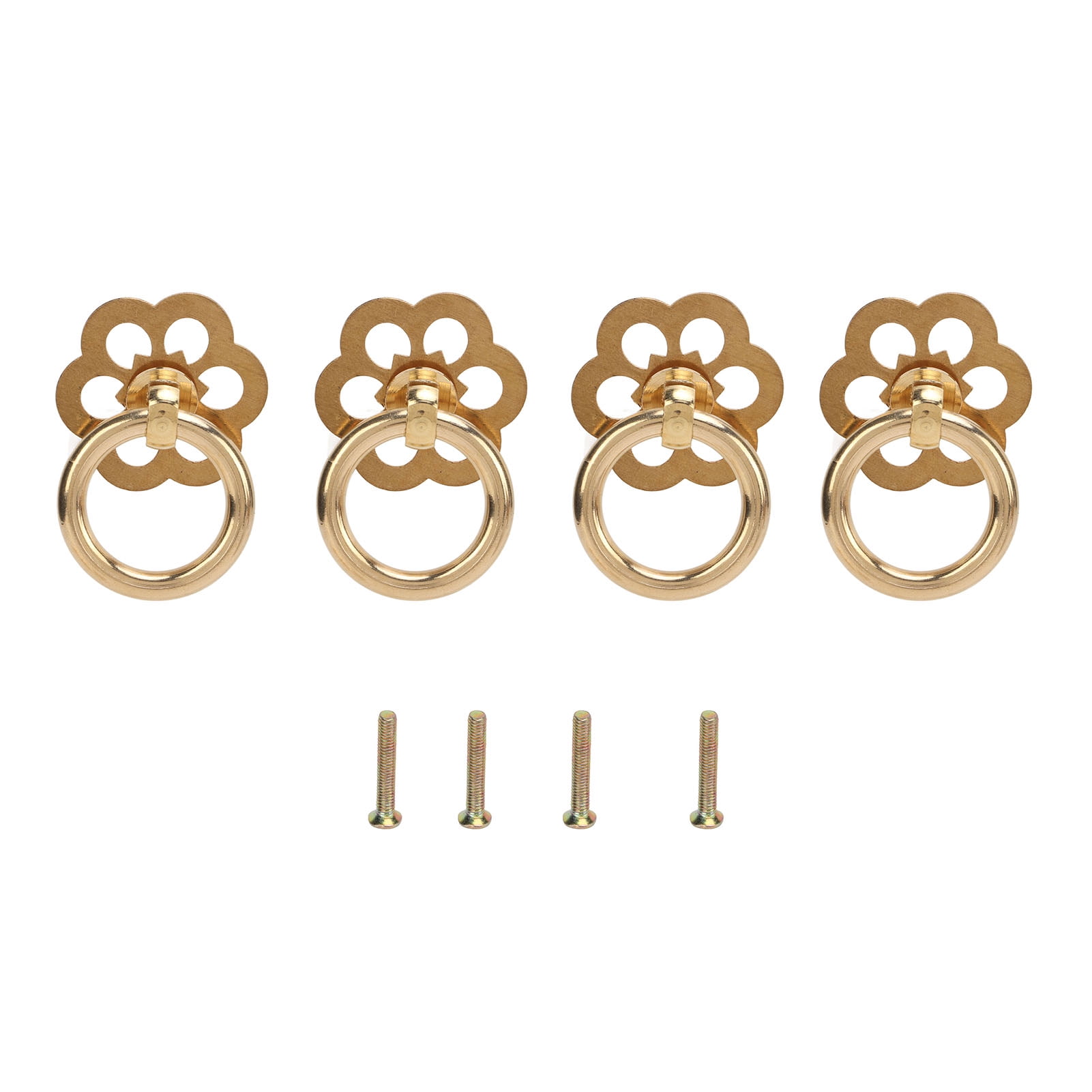 4set Antique Handles Vintage Elegant Bronze 6 Hole Pattern DIY