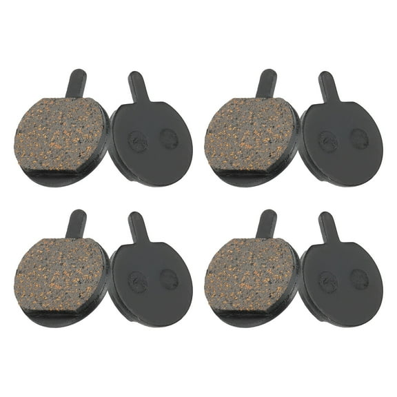 4set Disc Brake Pad 0.9" x 1.13" Semi-Metallic Resin Bike Brake Pads for BB7 M355 M446 M640 Mountain Road Bikes, Black