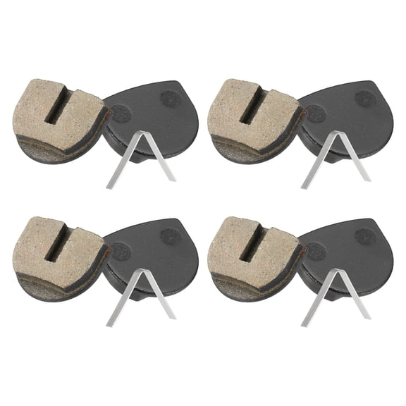 4set Disc Brake Pad 1.08" x 0.72" Semi-Metallic Bike Brake Pads with Spring for BB7 M355 M446 M640 Mountain Road Bikes, Black