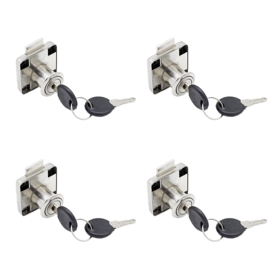 4set Drawer Cams Lock Security Cabinet Lock with Key for Office Desk Letter Box