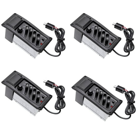 4set EQ-7545R 4 Band Acoustic Guitar EQ Preamp Equalizer