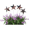 thumbnail image 1 of 4set Metal Star US Flag Patriotic Garden Stake,15.75" H Independence Day American Flags Star Barn Decorative Yard Stake Sign for Planter Flower Pot Memorial Day 4th of July Labor Day Decor, 1 of 7