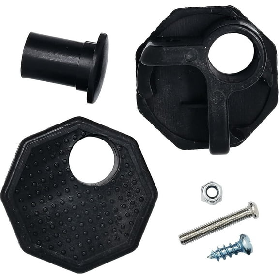 4sets Outdoor Folding Chair Replacement Foot with Screws,Black Upper Corner Repair Part for Fishing Chair Camping Chair,Portable Chair Accessories