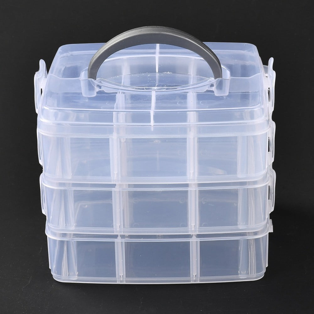 4sets Rectangle Portable PP Plastic Detachable Storage box with Three ...
