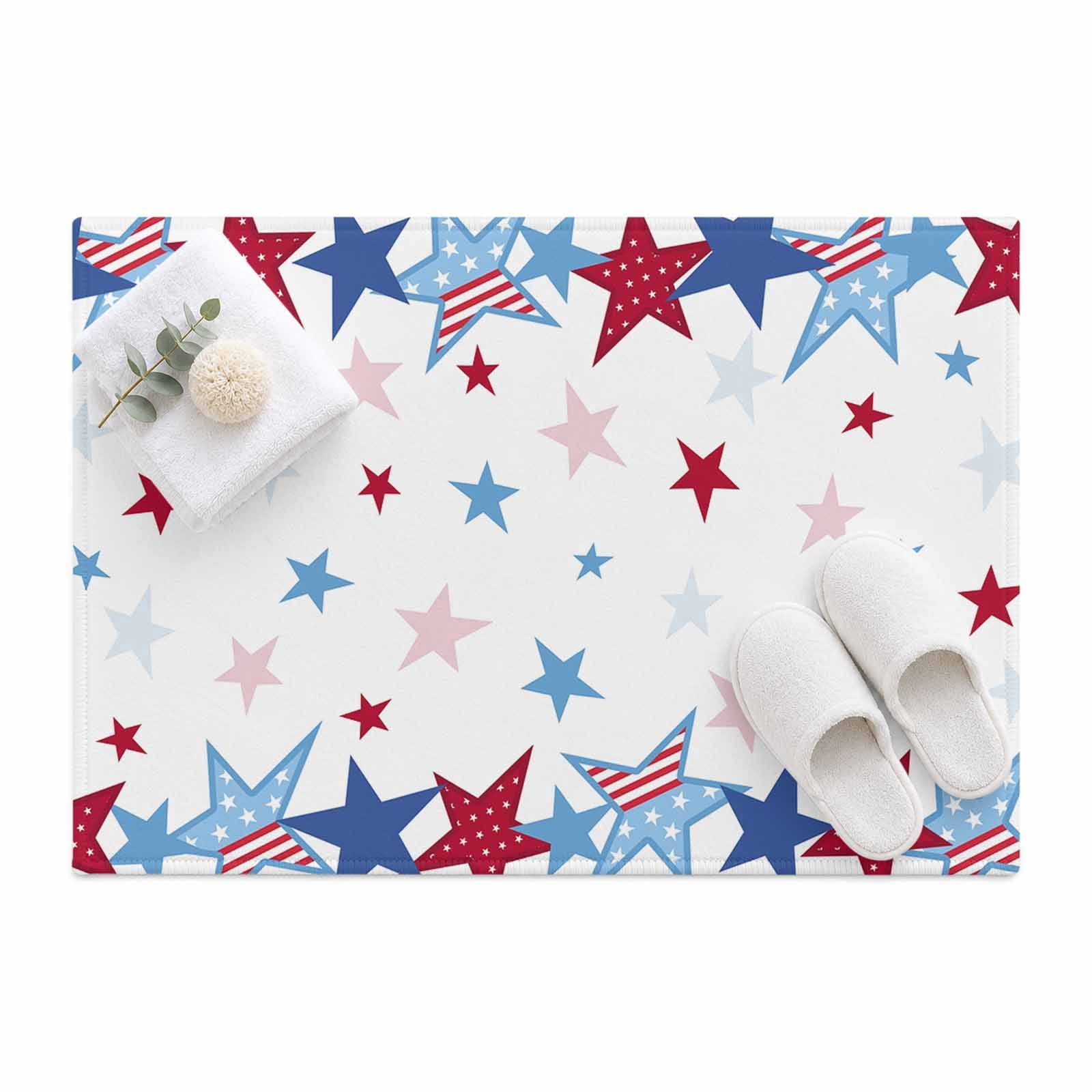 4th of Area Rug 2'x3', July Patriotic Independence Day Red Blue ...