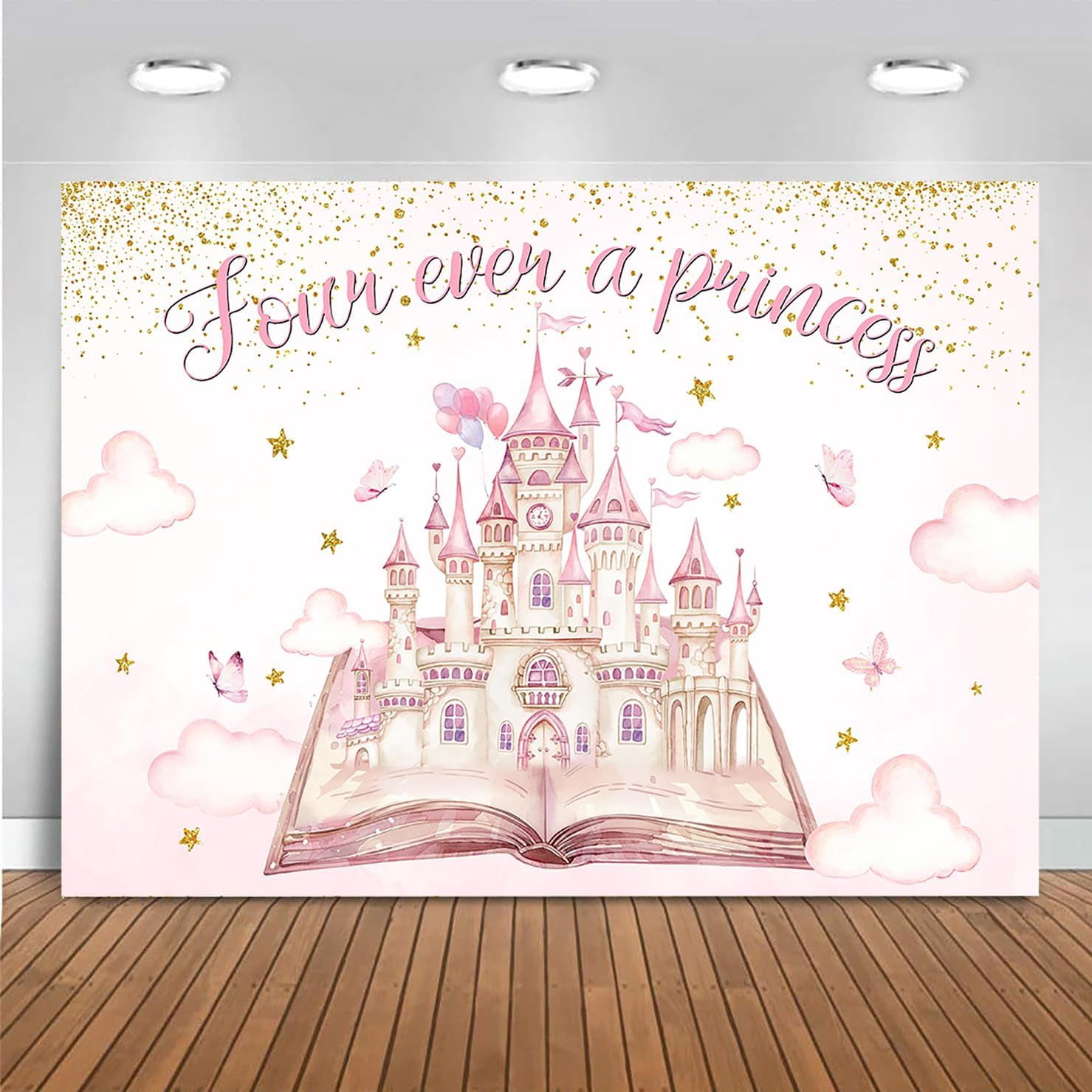 Four Ever A Princess Birthday Banner Avezano Four Ever A Princess ...