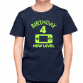 thumbnail image 1 of 4th Birthday Boy 4 Year Old 4th Birthday Level 4 Gamer Shirts for 4th Birthday Boy Shirt, 1 of 8