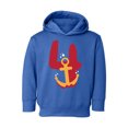 thumbnail image 1 of 4th Birthday Toddler Hoodie Anchor Four Boys Girls Cute Hoodie I'm Four Anchor Fleece Hooded Sweatshirt for Kids, 1 of 4
