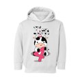 thumbnail image 1 of 4th Birthday Toddler Hoodie Cow Four Boys Girls Cute Hoodie I'm Four Cow Fleece Hooded Sweatshirt for Kids, 1 of 4
