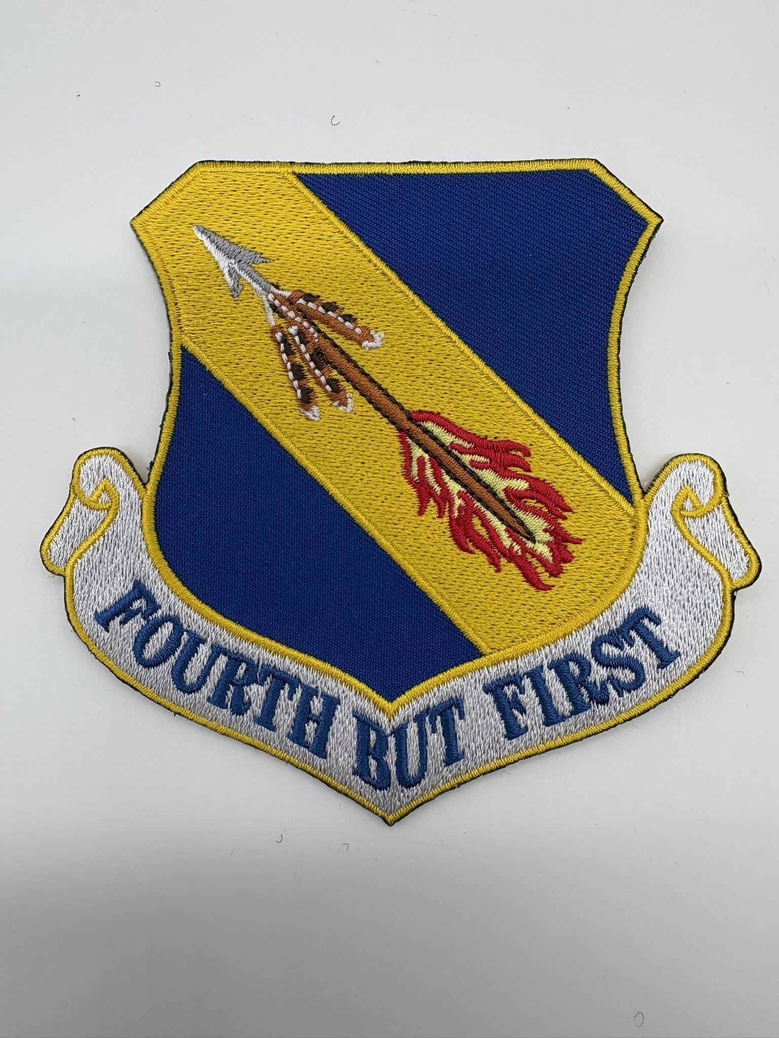 4th Fighter Wing FOURTH BUT FIRST Patch- Hook and Loop - Walmart.com
