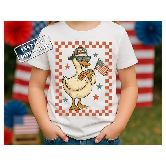 4th Goose T-shirt, 4th of July Goose Shirt, Boy Goose Shirt, Funny Patriotic Duck, 4th of July TH300535