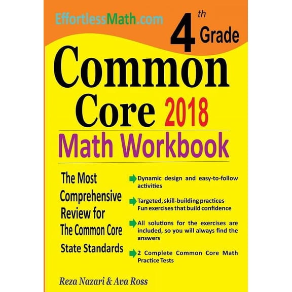 4th Grade Common Core Math Workbook: The Most Comprehensive Review for The Common Core State Standards, (Paperback)