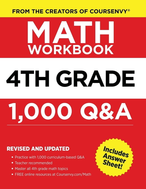 4th Grade Math Workbook, (Paperback) - Walmart.com