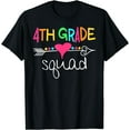 thumbnail image 1 of 4th Grade Squad Fourth Teacher Student Team Back To School T-Shirt Black X-Large, 1 of 4