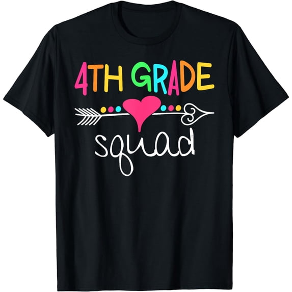 4th Grade Squad Fourth Teacher Student Team Back To School T-Shirt
