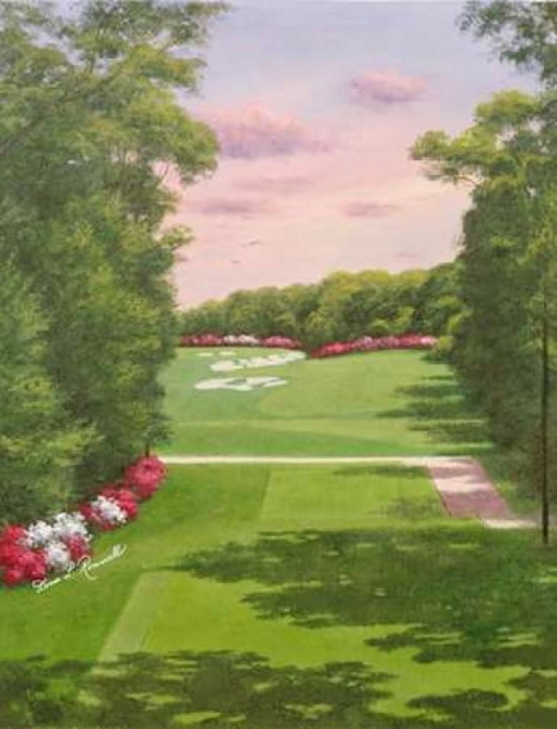 4th Hole Bethpage Black Canvas Art - Diane Romanello (18 x 24)