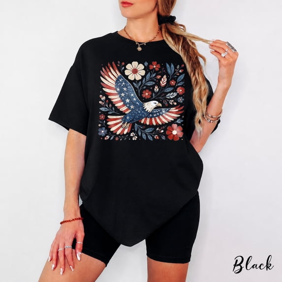 4th July 250th Year Shirts, Patriotic Eagle America Graphic Tee, Freedom Americana Celebration Shirt, USA Gift Tee