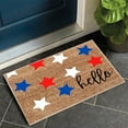 thumbnail image 1 of 4th of July Bath Rug - Patriotic Bathroom Rug - Independence Day Red Blue and White Rug - Non Slip Outdoor Indoor Entryway Floor Mats - 4th of July Patriotic Decorations (A), 1 of 8