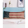 thumbnail image 1 of 4th of July Body Pillow Case Cover - Microfiber Bed Throw Pillow Covers, Independence Day Farmhouse American Flag Decorative Lumbar Pillow Cover with Envelope Closure for Sofa/Travel 20"x54", 1 of 6