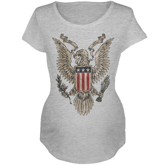 4th July Born Free Vintage American Bald Eagle Maternity Soft T Shirt