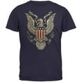 thumbnail image 1 of 4th July Born Free Vintage American Bald Eagle Navy Adult T-Shirt - 2X-Large, 1 of 1