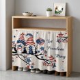 thumbnail image 1 of 4th of July Cabinet Curtain 35"Wx35"L,Dustproof Under Sink Skirt W/ Self Adhesive Tape,Independence Day Gnomes Blue Red Star Tree Rustic Cabinet Curtain Cover for Kitchen Sink,Bathroom Vanity, 1 of 9